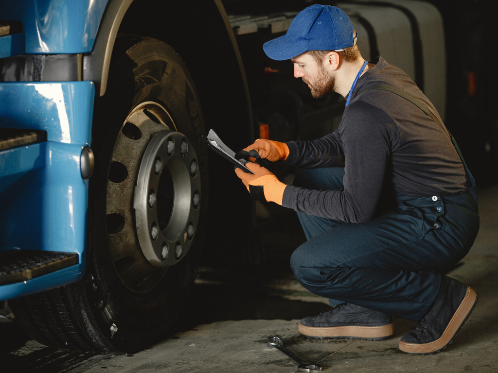 this image shows mobile diesel mechanic in Charlotte, North Carolina