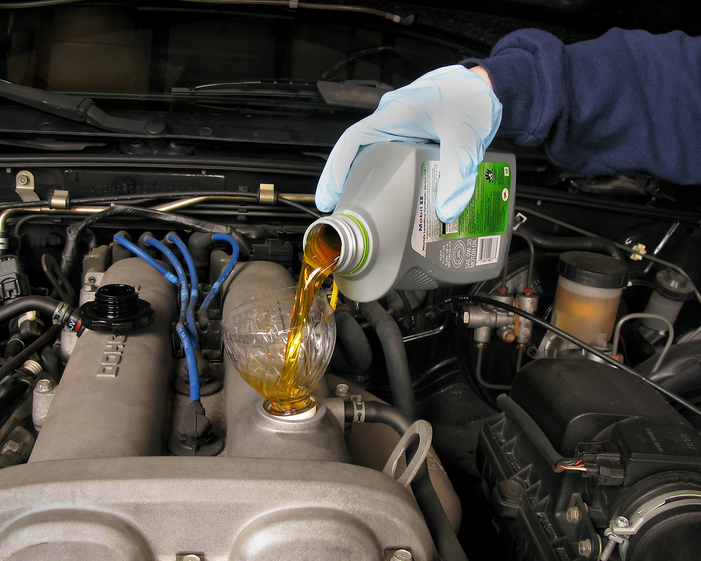 this image shows truck oil change in Charlotte, North Carolina